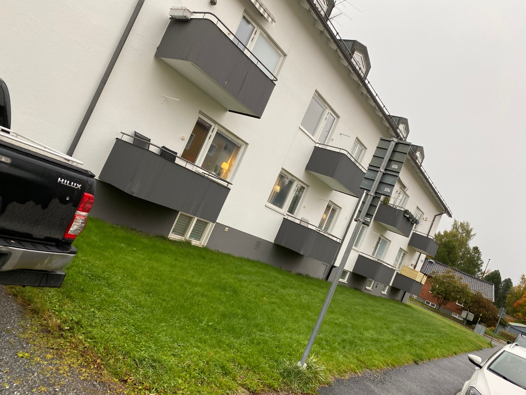 Balkonger mot innergården